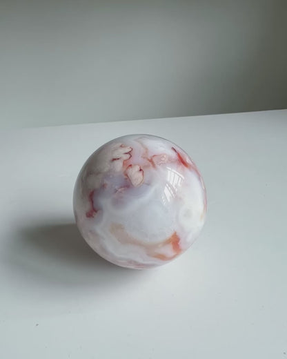 Carnelian Flower Agate: Aurora